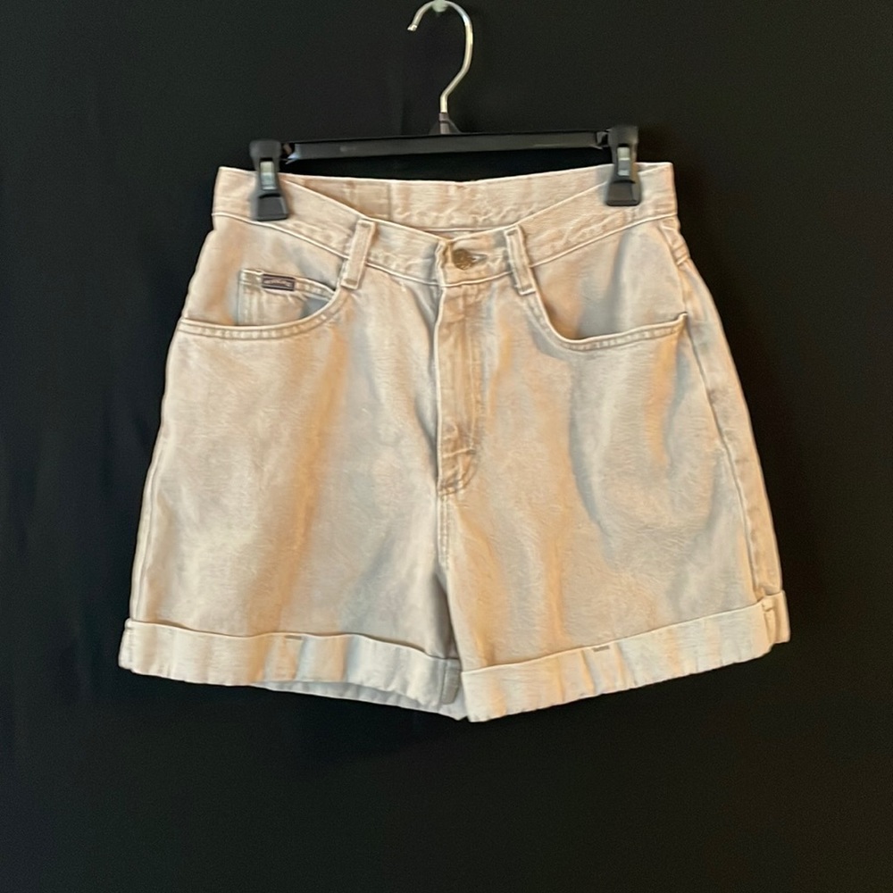 High waisted tan shorts made by Lee riders